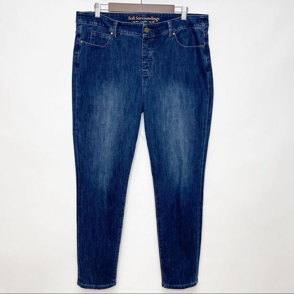 Soft Surroundings 5 Pocket Pull On Leggings Large - Picture 4 of 9